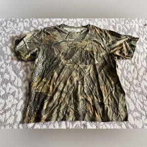 mens camo short sleeve top